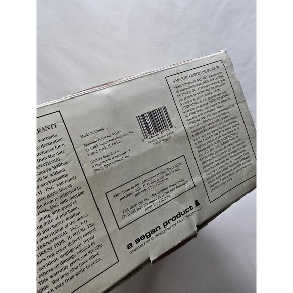 Vintage 1995 Noma Santa's Mail Box Christmas Cards Display 52 Cards In Motion - Picture 8 of 17